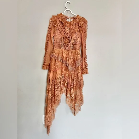 Super Rare 2017 Zimmermann Bowerbird Romance Mini Dress Runway Dress Size 1 - Picture 6 of 13